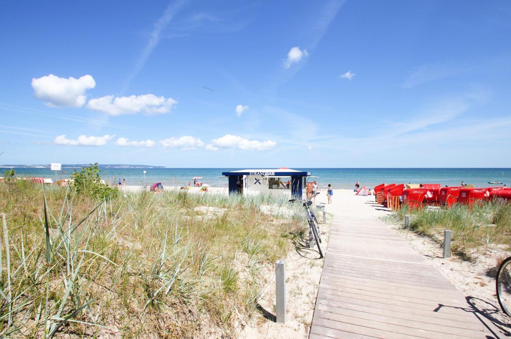 Aparthotel Ostsee Fewo 36 Balkon, Meerblick, Strand Остзебад Бинц Екстериор снимка